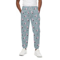 Poodle And Crown Pattern Print Cotton Sweatpants