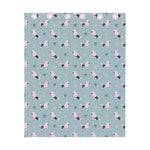 Poodle And Crown Pattern Print Curtain