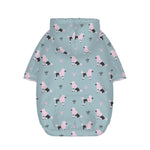 Poodle And Crown Pattern Print Dog Zip Up Hoodie