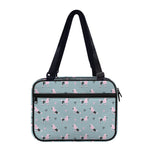 Poodle And Crown Pattern Print Double Strap Bible Bag