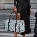 Poodle And Crown Pattern Print Duffle Bag