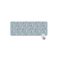 Poodle And Crown Pattern Print Extended Mouse Pad