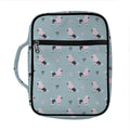 Poodle And Crown Pattern Print Front Pocket Bible Bag