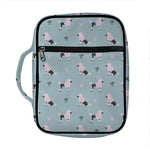 Poodle And Crown Pattern Print Front Pocket Bible Bag
