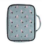 Poodle And Crown Pattern Print Front Pocket Bible Bag