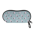 Poodle And Crown Pattern Print Glasses Case
