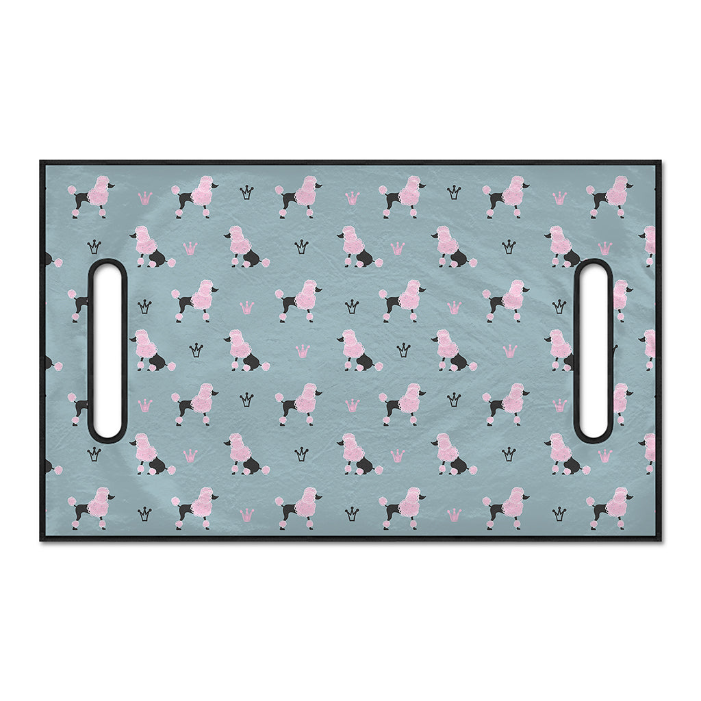 Poodle And Crown Pattern Print Golf Cart Seat Cover