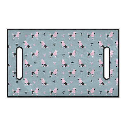 Poodle And Crown Pattern Print Golf Cart Seat Cover