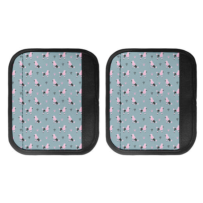 Poodle And Crown Pattern Print Handle Covers