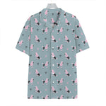 Poodle And Crown Pattern Print Hawaiian Shirt