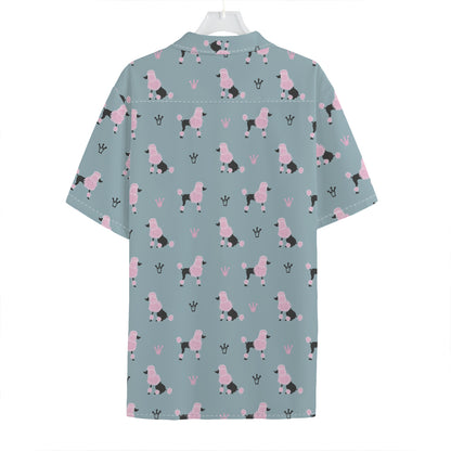 Poodle And Crown Pattern Print Hawaiian Shirt