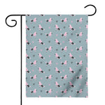 Poodle And Crown Pattern Print House Flag