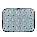 Poodle And Crown Pattern Print Laptop Sleeve