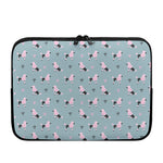 Poodle And Crown Pattern Print Laptop Sleeve