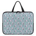 Poodle And Crown Pattern Print Laptop Sleeve With Handle