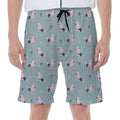 Poodle And Crown Pattern Print Men's Beach Shorts