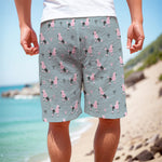 Poodle And Crown Pattern Print Men's Cargo Shorts