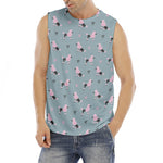 Poodle And Crown Pattern Print Men's Fitness Tank Top