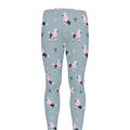 Poodle And Crown Pattern Print Men's Leggings