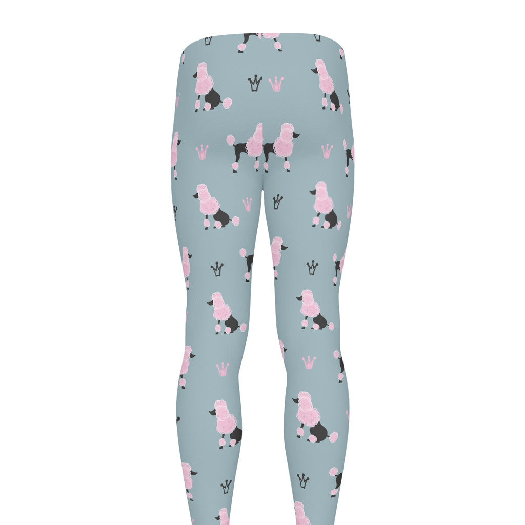 Poodle And Crown Pattern Print Men's leggings