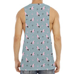 Poodle And Crown Pattern Print Men's Muscle Tank Top