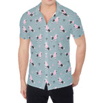 Poodle And Crown Pattern Print Men's Shirt