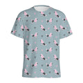 Poodle And Crown Pattern Print Men's Athletic T-Shirt