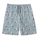 Poodle And Crown Pattern Print Men's Swim Trunks