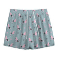 Poodle And Crown Pattern Print Mesh Shorts