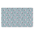 Poodle And Crown Pattern Print Polyester Doormat