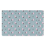 Poodle And Crown Pattern Print Polyester Doormat