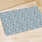 Poodle And Crown Pattern Print Polyester Doormat