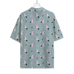 Poodle And Crown Pattern Print Rayon Hawaiian Shirt
