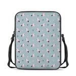 Poodle And Crown Pattern Print Rectangular Crossbody Bag