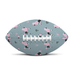 Poodle And Crown Pattern Print Rugby Ball