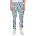Poodle And Crown Pattern Print Joggers