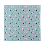 Poodle And Crown Pattern Print Silk Bandana