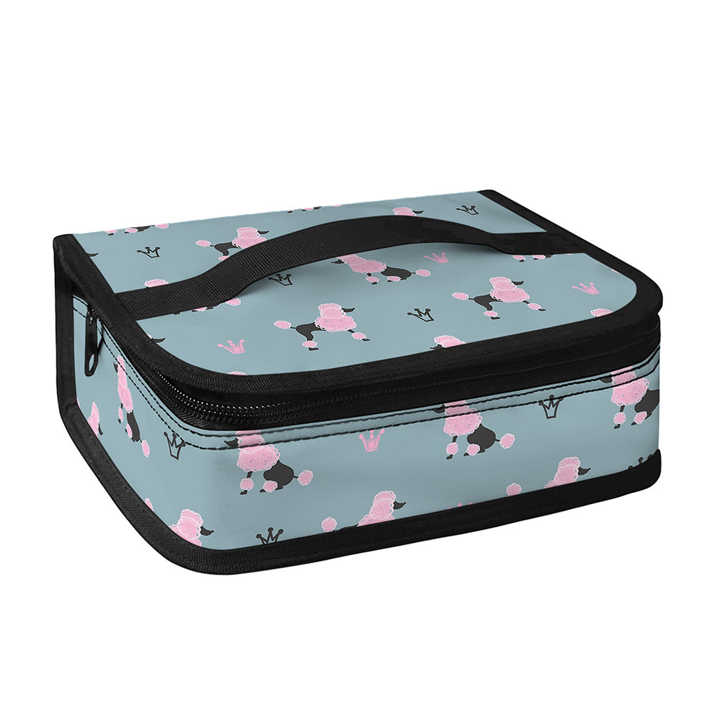 Poodle And Crown Pattern Print Small Lunch Bag