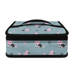 Poodle And Crown Pattern Print Small Lunch Bag