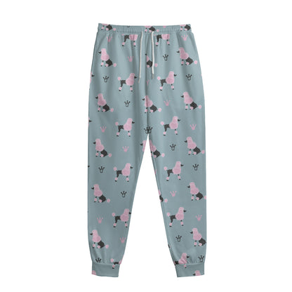 Poodle And Crown Pattern Print Sweatpants