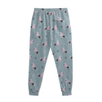 Poodle And Crown Pattern Print Sweatpants