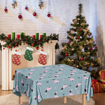 Poodle And Crown Pattern Print Tablecloth