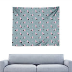 Poodle And Crown Pattern Print Tapestry