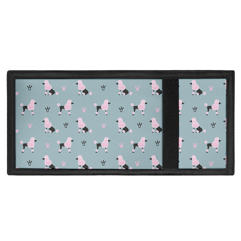 Poodle And Crown Pattern Print Trifold Wallet