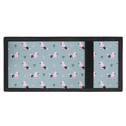 Poodle And Crown Pattern Print Trifold Wallet