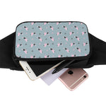 Poodle And Crown Pattern Print Waist Bag