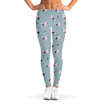 Poodle And Crown Pattern Print Women's Leggings