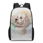 Poodle Portrait Print 17 Inch Backpack