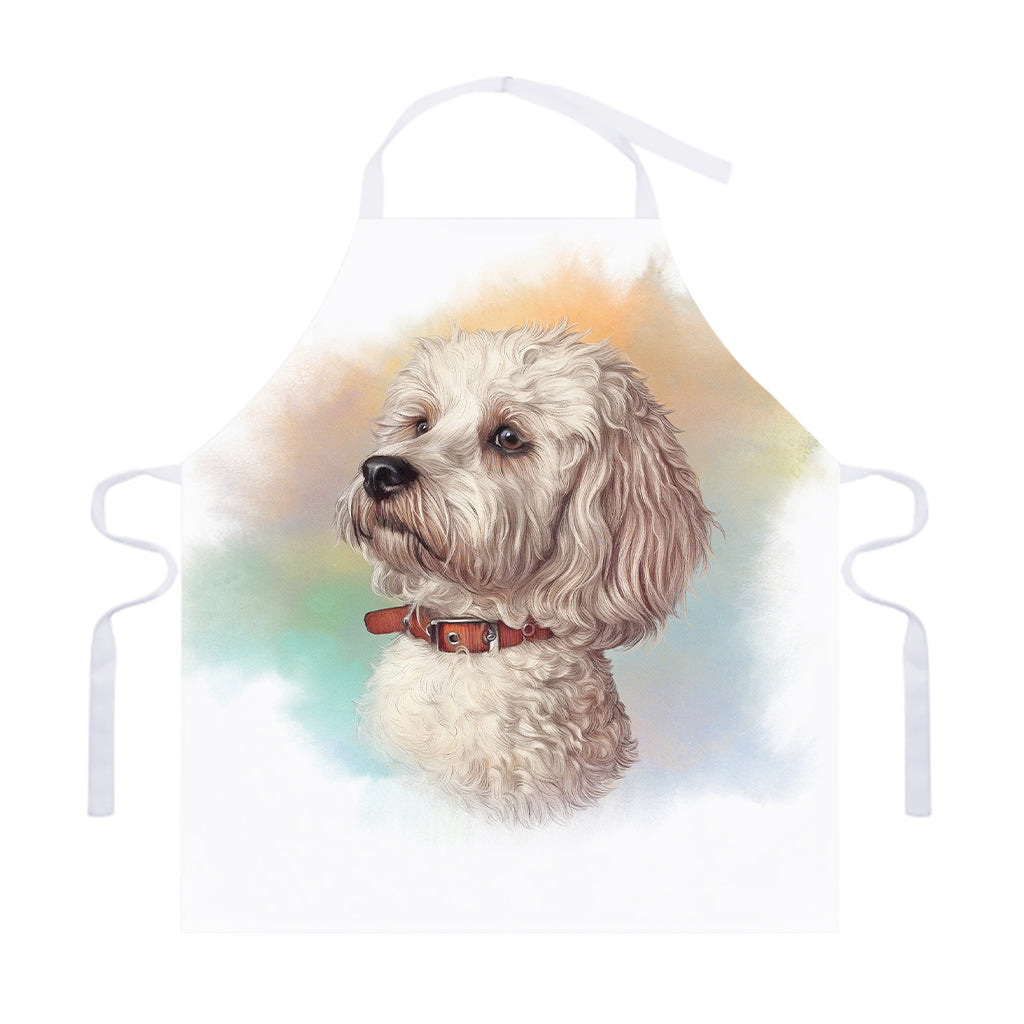 Poodle Portrait Print Adjustable Apron