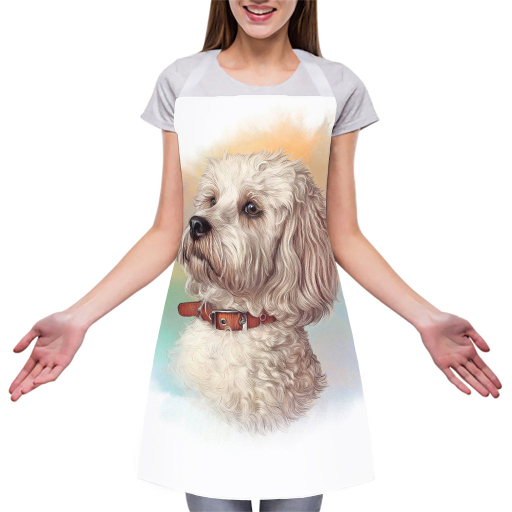 Poodle Portrait Print Adjustable Apron